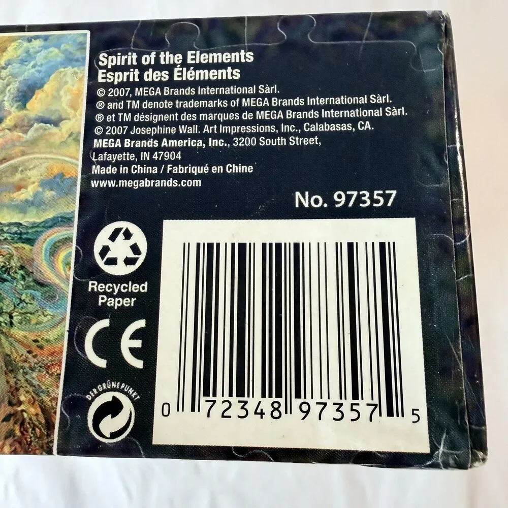 MEGA Brands 2007 Josephine Wall Spirit of The Elements 1500 Deluxe Puzzle sealed